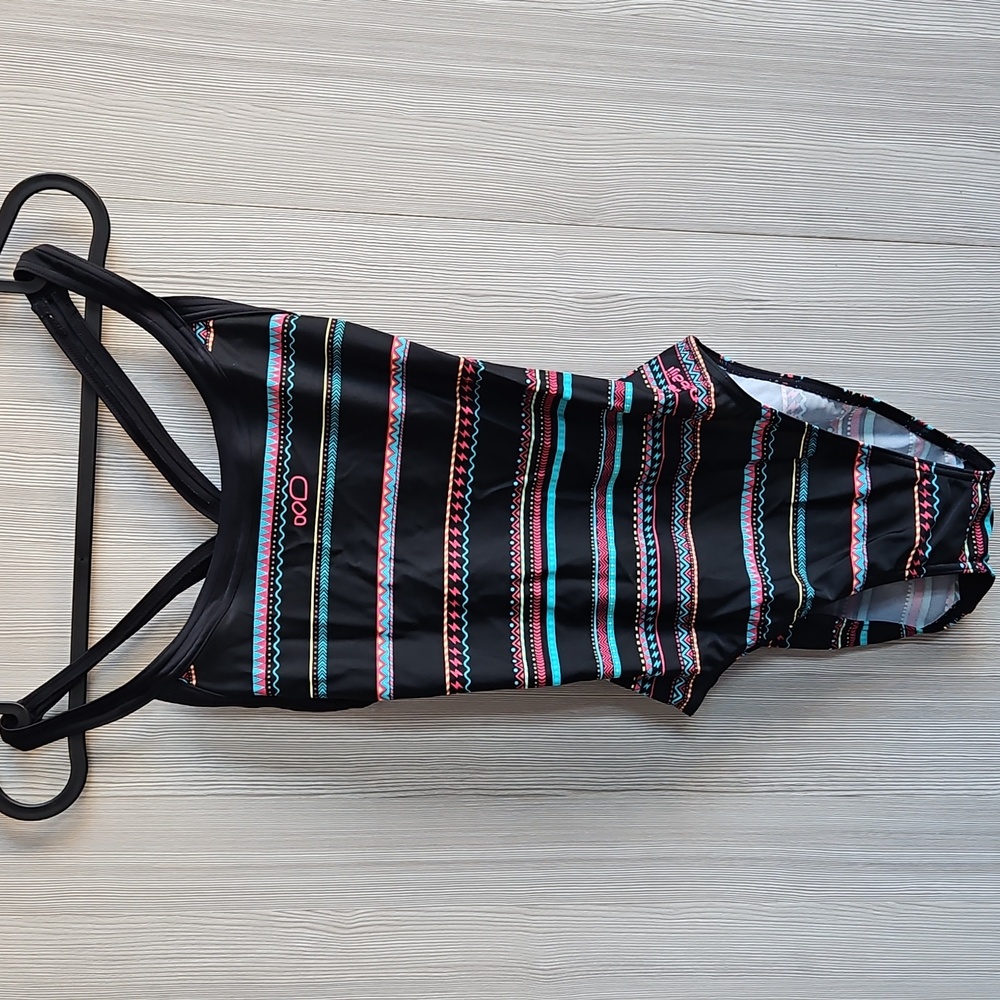 Nabaiji One Piece Swimsuit With Geometric Stripes Size XS